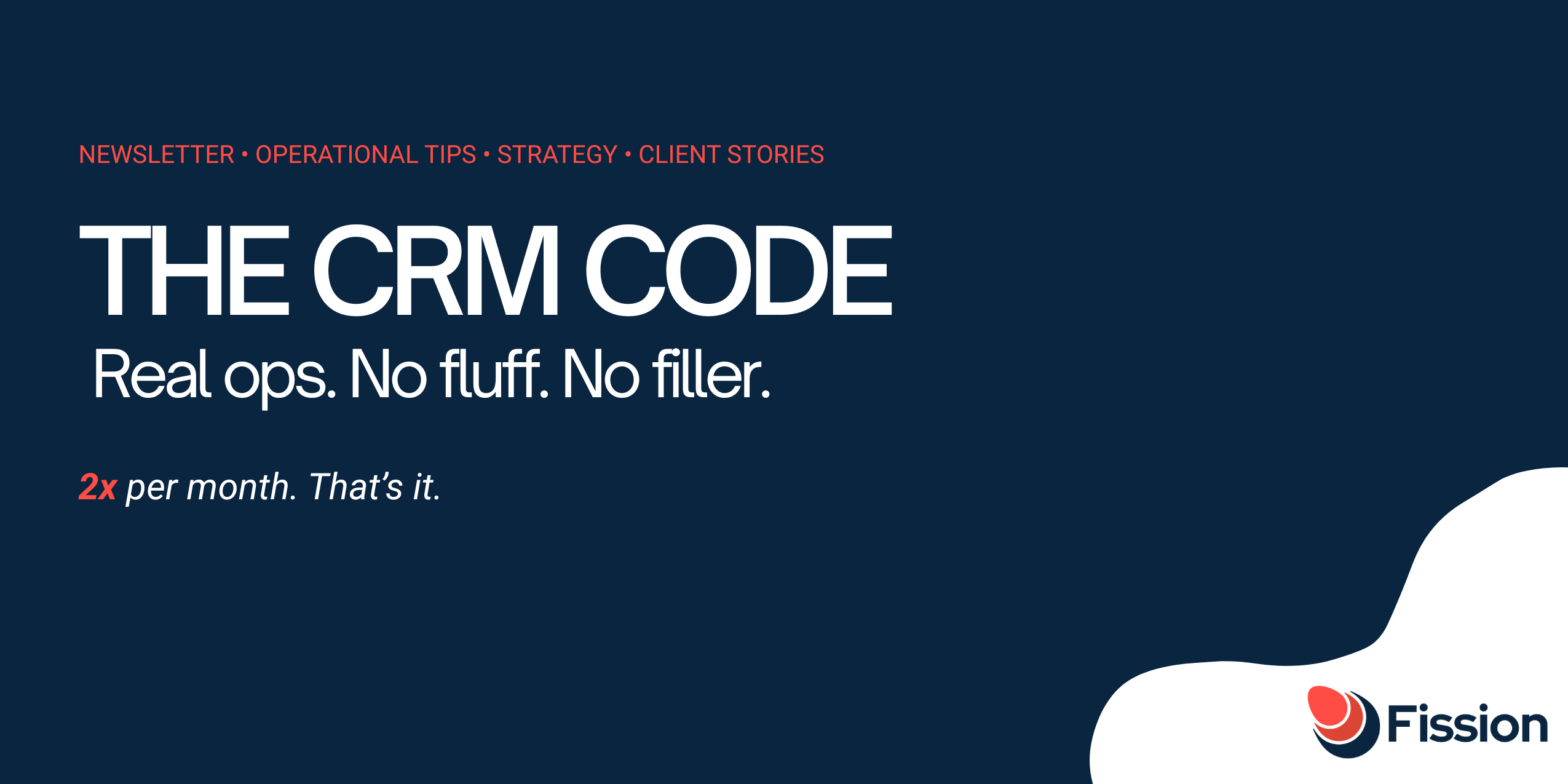 The CRM Code: An Operations-Focused Newsletter for HubSpot Companies